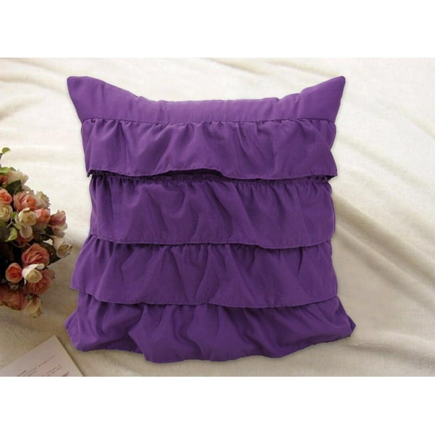 18"X18Inch Katy Ruffle Decorative Throw Pillow Cushion Sofa Bed 18"X18Inch Katy Ruffle Decorative Throw Pillow Cushion Sofa Bed